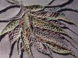 Needlelace Leaf on Canvas -- click for an enlarged view